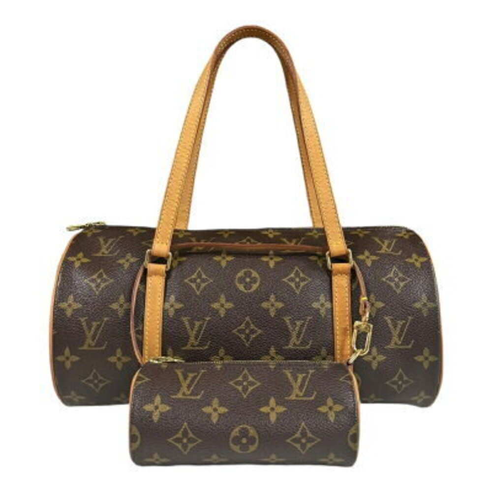 Louis Vuitton Papillon Monogram Handbag Canvas Brown